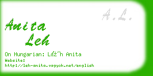 anita leh business card
